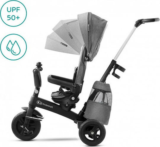 Kinderkraft Easytwist Convertible with Parental Handle 5 in 1 for 9 Months Gray