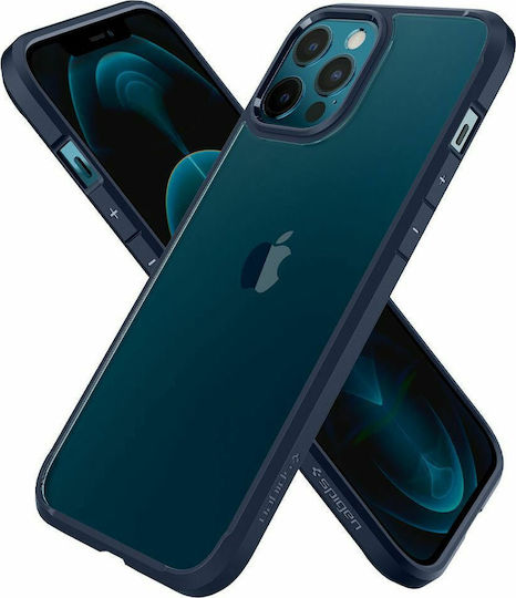 Spigen Ultra Hybrid Back Cover Plastic 2mm Navy Blue (iPhone 12 / 12 Pro)