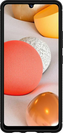 Spigen Rugged Armor Задна корица Силикон Черен (Galaxy A42)