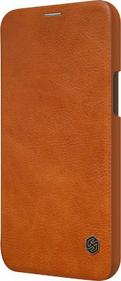 Nillkin Qin Synthetic Leather Book Brown (iPhone 12 Pro Max)