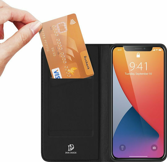 Dux Ducis Skin Pro Книга Изкуствена кожа Черен (iPhone 12 mini)