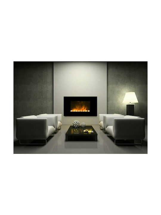 Dimplex Saratoga Wall Mounted Electric Fireplace 2000W 81x55cm Black