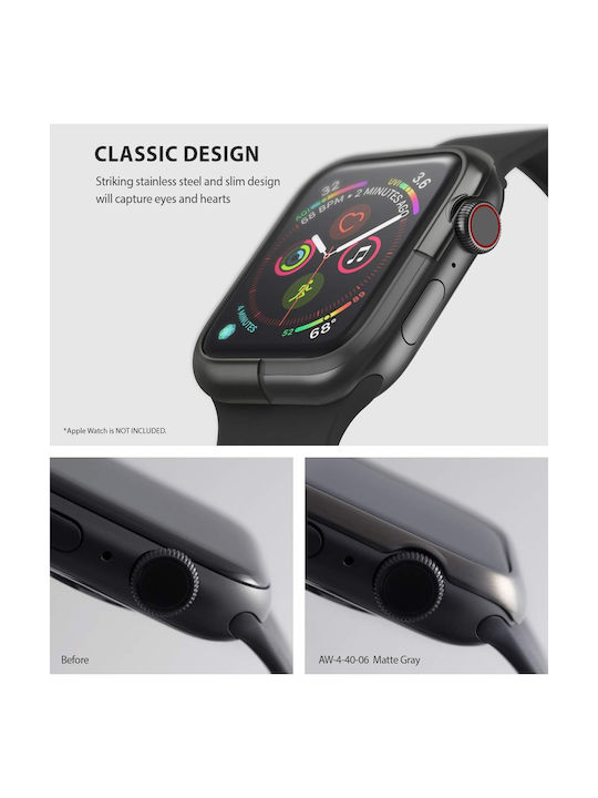 Ringke Bezel Styling Πλαστική Θήκη σε χρώμα για Apple Watch 40mm