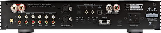 Simaudio Moon 340i Ολοκληρωμένος Ενισχυτής Hi-Fi Stereo 200W/4Ω 100W/8Ω Ασημί