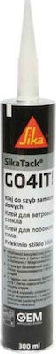 Sika SikaTack Go4it Συγκολλητική Παρμπριζόκολλα Μαύρη 300ml