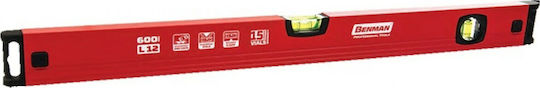 Benman L12 70967 Spirit Level Aluminum 200cm with 3 Eyes