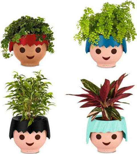 Lechuza Playmobil Ojo Αυτοποτιζόμενη Γλάστρα Πλαστική Κόκκινη 21x21εκ.