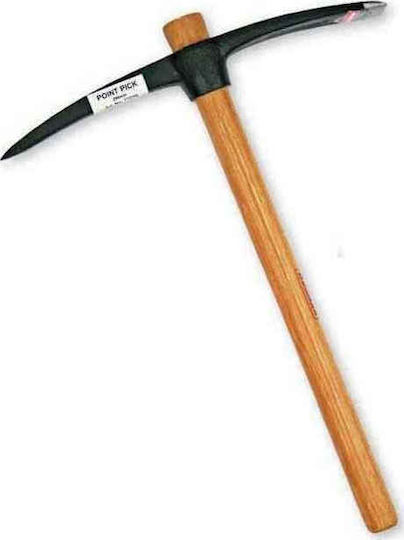 Benman Forged General Use Pickaxe with Wooden Handle Pick 29cm with Pole 37cm