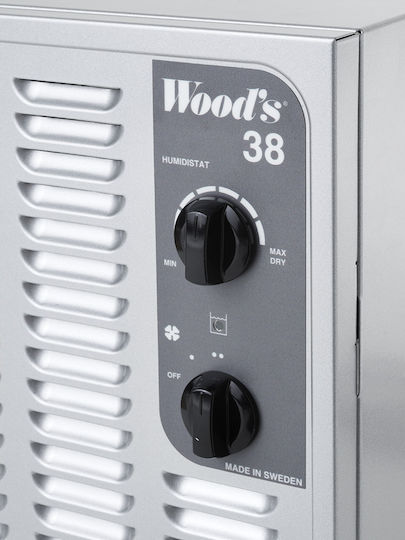 Wood's SW38FM Αφυγραντήρας με Συμπιεστή 11lt Ασημί
