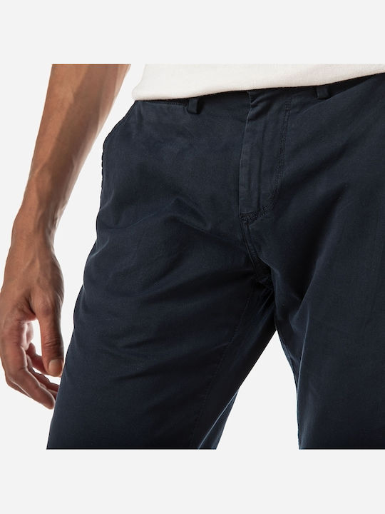 Trousers Elastic in Slim Fit Navy Blue