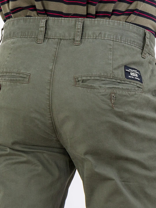 Goodstock Παντελόνι Chino σε Slim Εφαρμογή Χακί