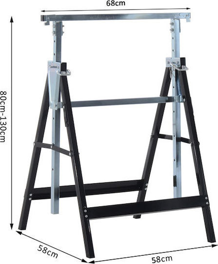 HomCom Set Telescopic Work Καβαλέτα 2 pcs Iron Painting Easel 200kg 2pcs