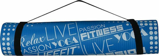 Lifefit Exclusive Στρώμα Γυμναστικής Pilates Μπλε (100x58x1cm)
