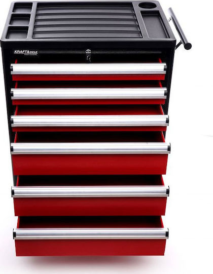Kraft & Dele Cu roți Metal Căruță L70xA48xÎ83.5cm