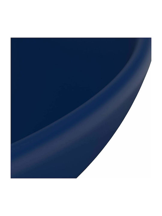 vidaXL Countertop Sink Ceramică 32.5x32.5cm Albastru