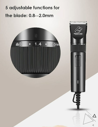 BaoRun S1 Professional Επαγγελματική Κουρευτική Μηχανή Σκύλων Ρεύματος από Κεραμικό