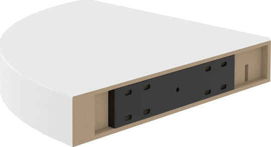 Γωνιακά Ράφια Λευκά (2τμχ) 25x25x3.8εκ.