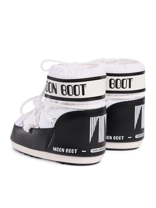 Snow Boots with Laces Icon Low White