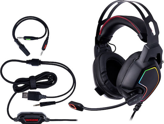 Tracer Gamezone Raptor V2 RGB Over Ear Gaming Headset (USB / 3.5mm)