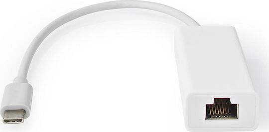 Nedis CCGT64952WT02 Αντάπτορας Δικτύου USB-C με Ενσύρματη Σύνδεση Gigabit Ethernet