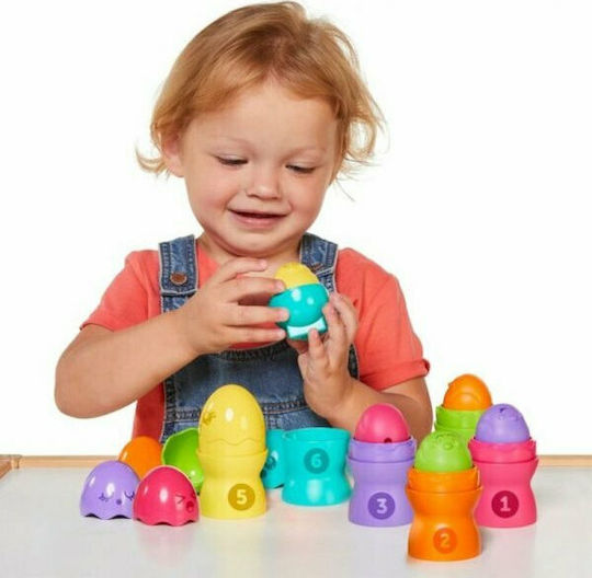 Tomy Παιχνίδι Στοίβαξης Toomies Αυγουλάκια Πυραμίδα με Ήχους για 6+ Μηνών