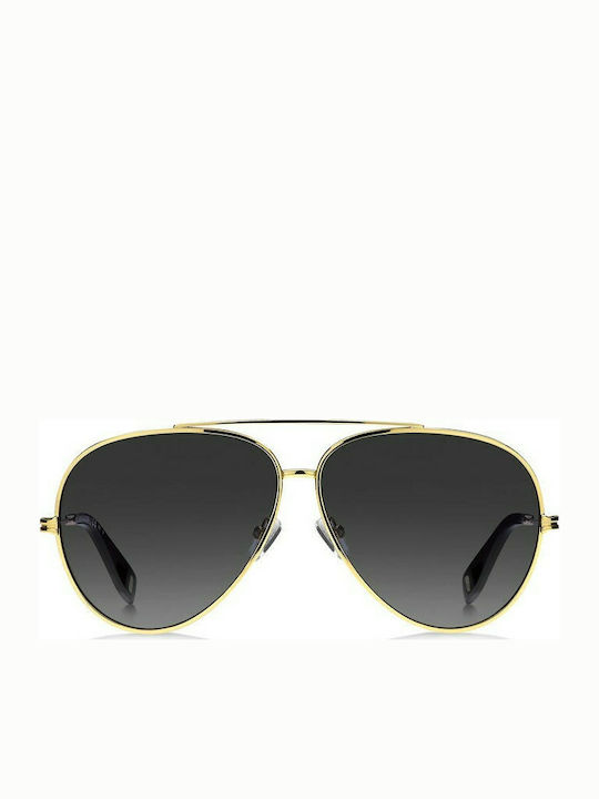 Marc Jacobs Sonnenbrillen mit Gold Rahmen und Schwarz Linse MJ1007/S 001/9O