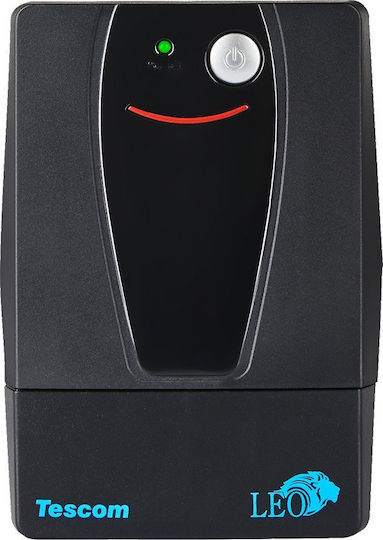 Tescom Leo LED 2000VA UPS Line-Interactive 1200W με 4 Schuko Πρίζες