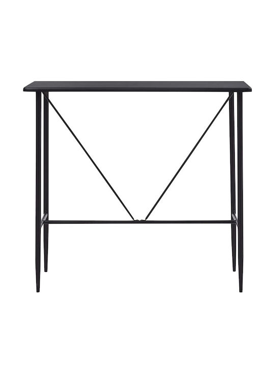 Tisch Bar für Außenbereich Stabil Schwarz 120x60x110cm
