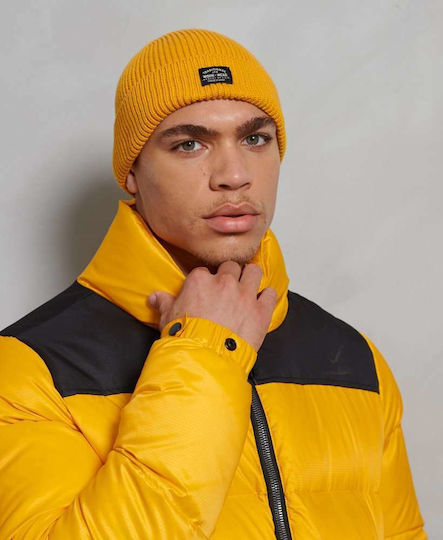 Storm Beanie Ανδρικός Σκούφος Πλεκτός σε Κίτρινο χρώμα