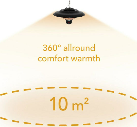 Trotec IR 1500 SC Hanging Electric Mirror Infrared Quartz with Power 1.5kW