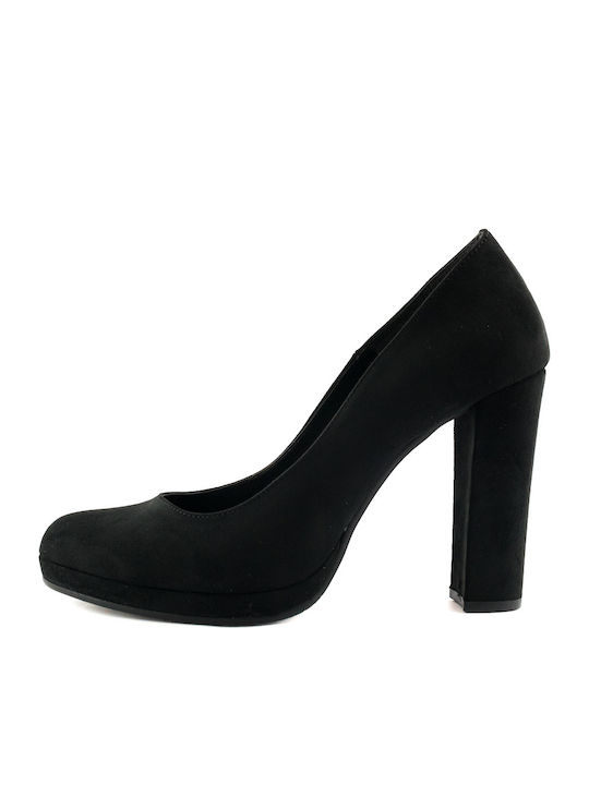 Stefania Suede Pantofi cu toc Negre