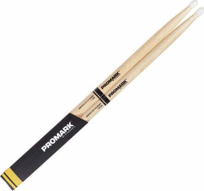 Promark 5B Tip Hickory Drumstick with Nylon Oval Head