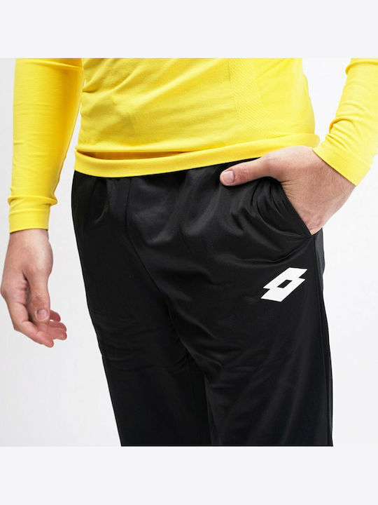 Delta Fußball Jogginghose Glänzend mit Gummizug Schwarz
