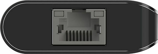 Belkin Connect USB-C Docking Station με HDMI 4K PD Ethernet Γκρι