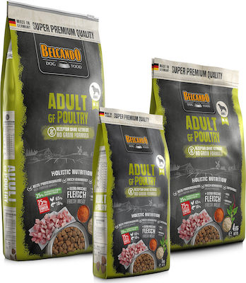 Belcando Adult GF Poultry 4kg Dry Food Grain Free for Adult Dogs of Medium & Large Breeds with Poultry