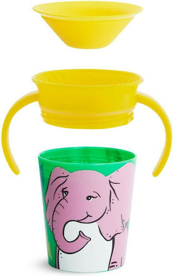 Munchkin Baby Cup Miracle 360° Wildlove Sippy Cup made of Plastic Multicolour 177ml for 6m+m+