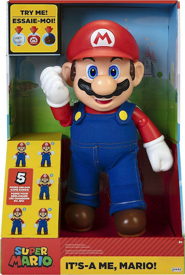 Jakks Pacific Super Mario: Mario It's-A Me! Talking Φιγούρα Δράσης 30εκ.