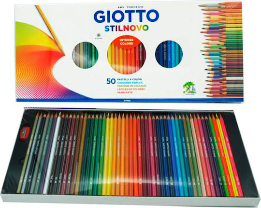 Giotto Stilnovo Colored Pencils Colored Pencil Set With Sharpener Package of 1 packages