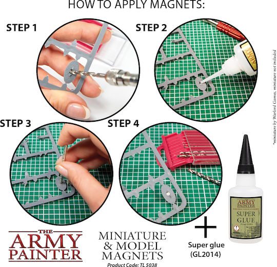 The Army Painter Round Magnet Magnets 80x3mm and 20x5mm