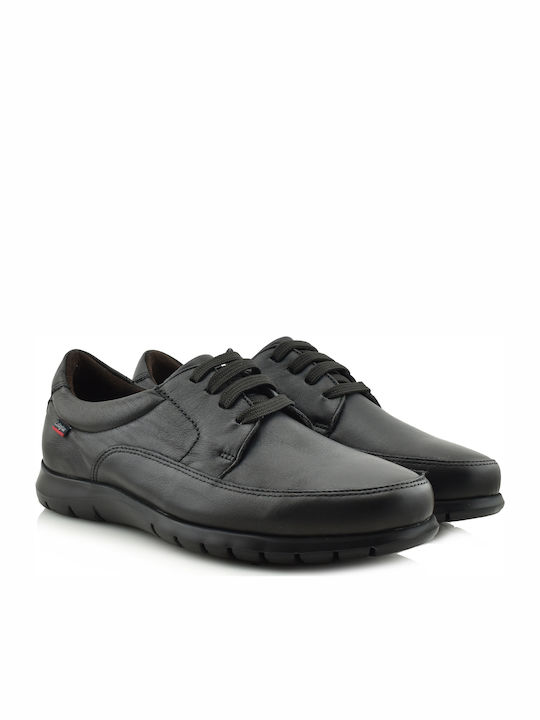 Leder Herren Freizeitschuhe Schwarz