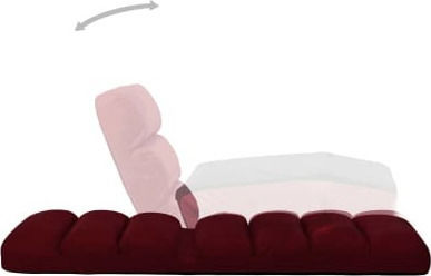 Vielseitiger Sitzsack Liegestuhl Wasserdicht Burgundisch 175x56x20cm