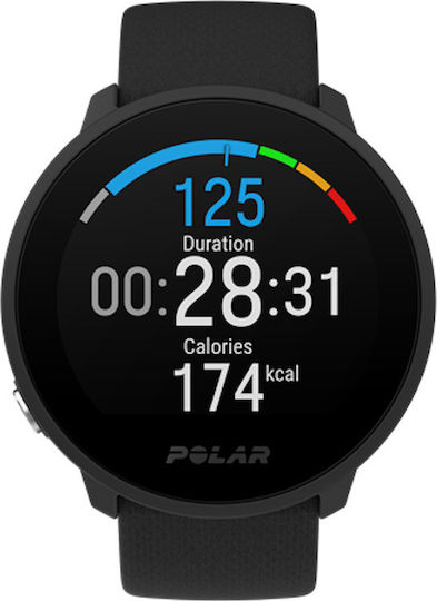 Polar Unite Wasserdicht Smartwatch mit Pulsmesser (Schwarz)