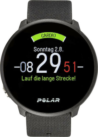 Polar Unite Wasserdicht Smartwatch mit Pulsmesser (Schwarz)
