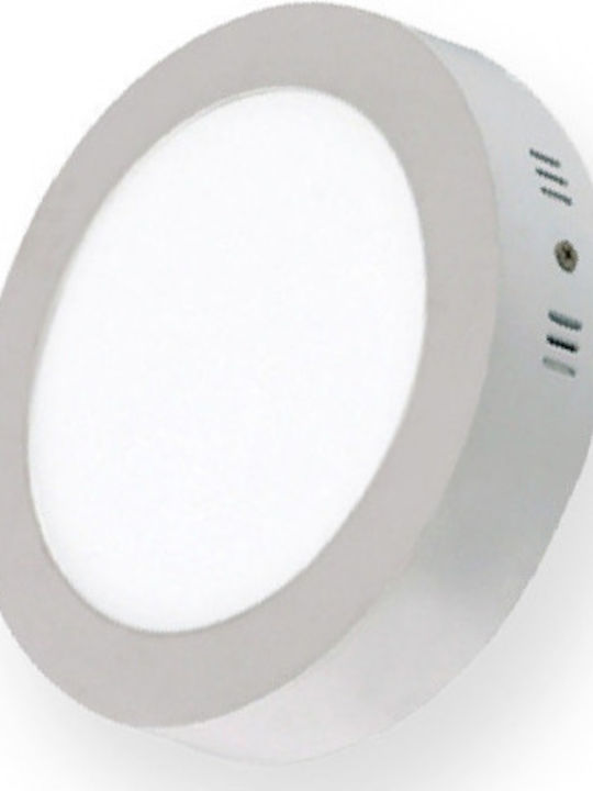 Lucas Rund Draußen LED Panel 18W mit Natürliches Weiß Licht 4000K