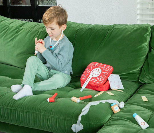 New Classic Toys Kinder Medizinisches Set aus Holz für 2+ Jahre
