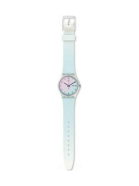 Swatch Ultraciel Rubber Strap Light Blue 17mm