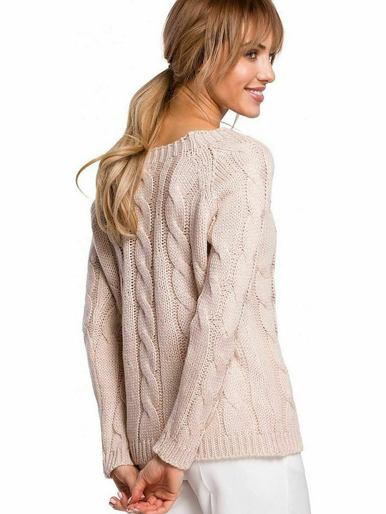 MOE M511 Women's Long Sleeve Sweater Pink MOE511