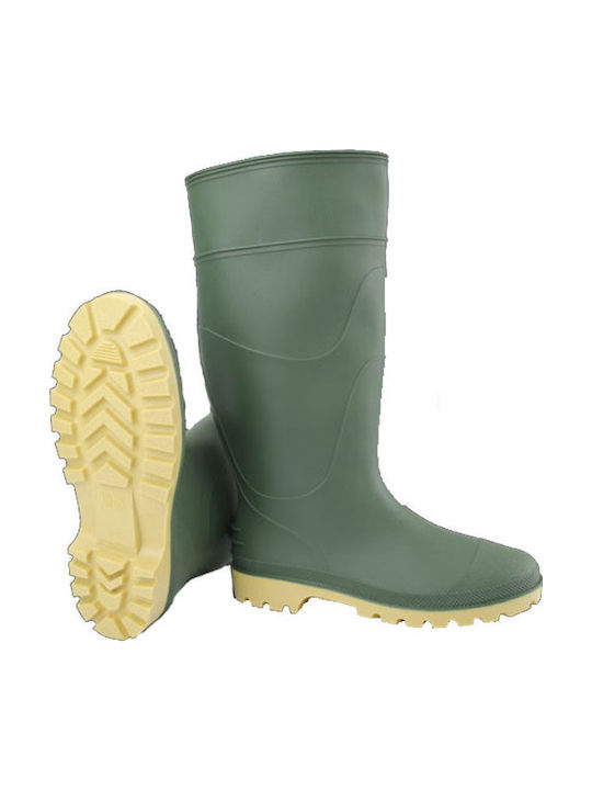 Dikamar Pricebuster Non-Slip Safety Knee Wellies Green 001