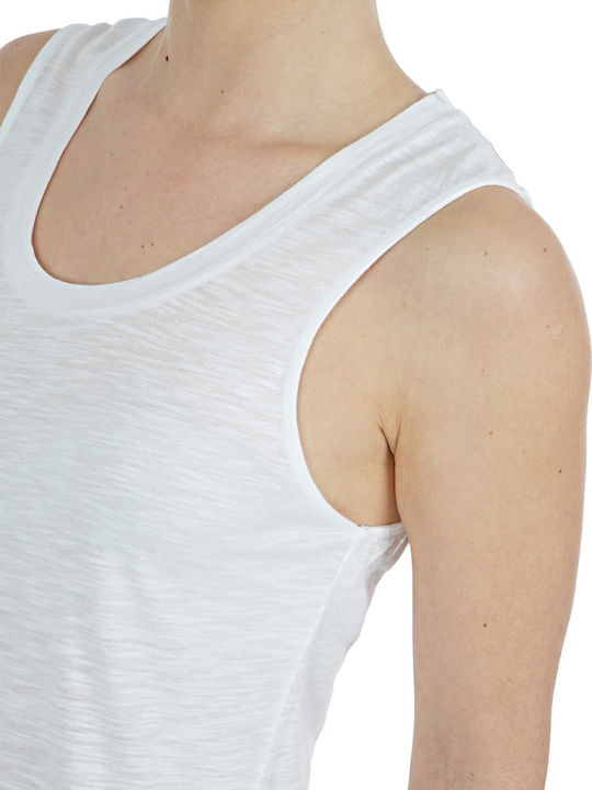 Women's Summer Blouse Cotton Sleeveless White