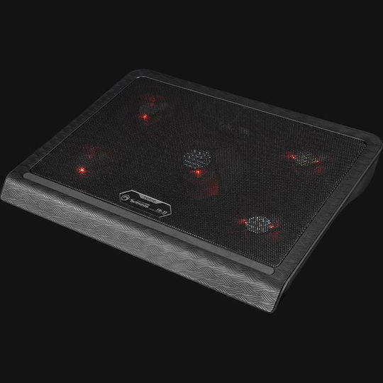 Marvo FN-33 Cooling Pad for Laptop up to 17" with 5 Fans and Lighting Red Led